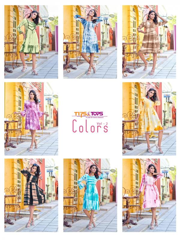 Tips And Tops Colors Vol 2 Rayon Western Ladies Top Collection